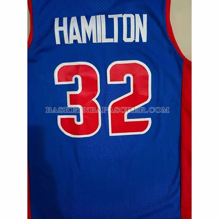 Maillot Detroit Pistons Richard Hamilton NO 32 Mitchell & Ness 2003-04 Bleu